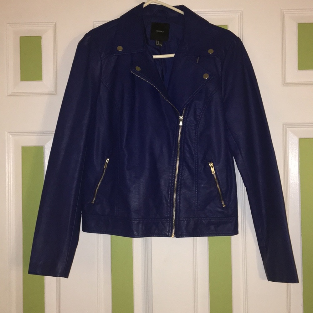 Faux Leather Moto Jacket (4/$25)